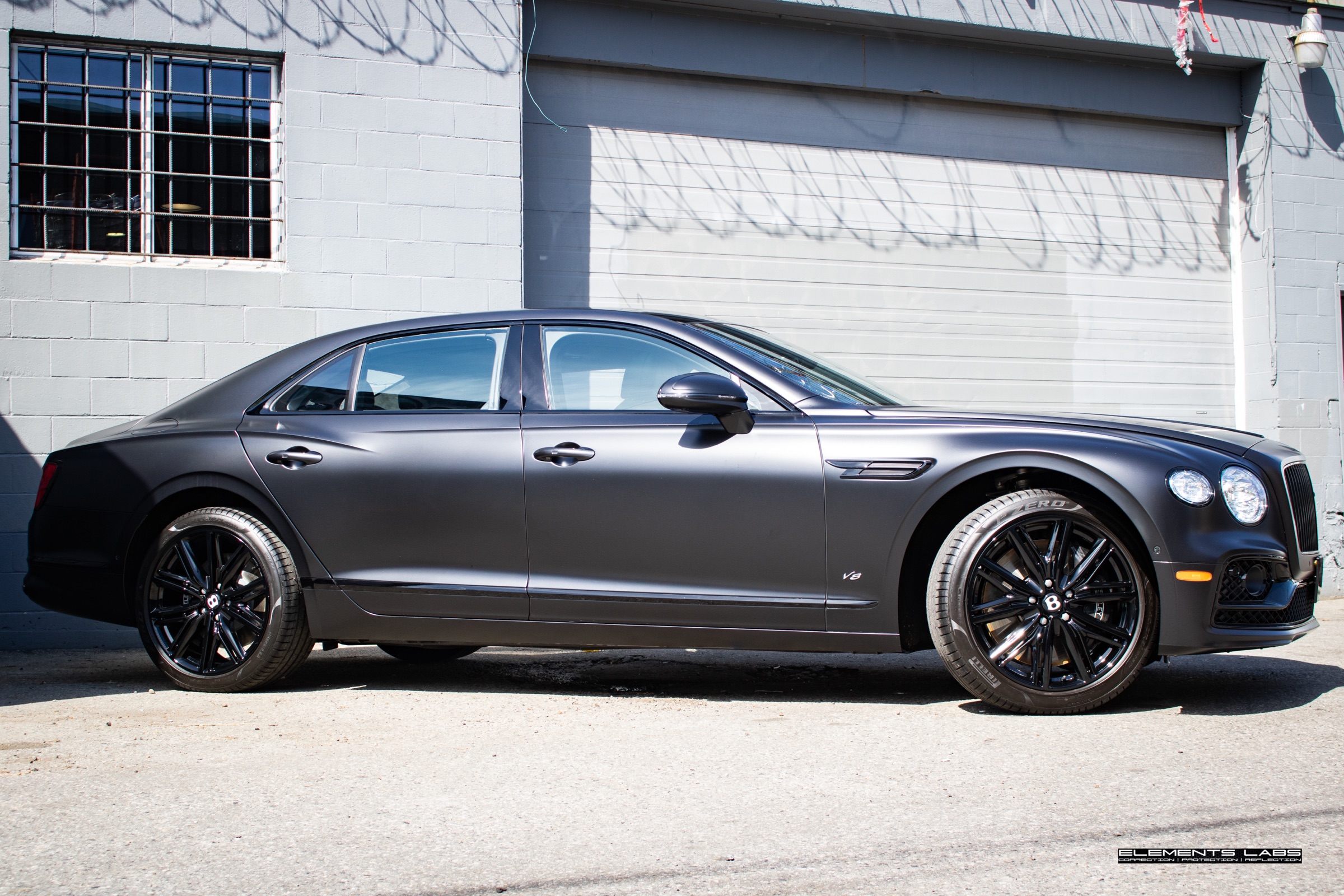 2024 Bentley Flying Spur with matte/satin PPF finish at Elements Labs
