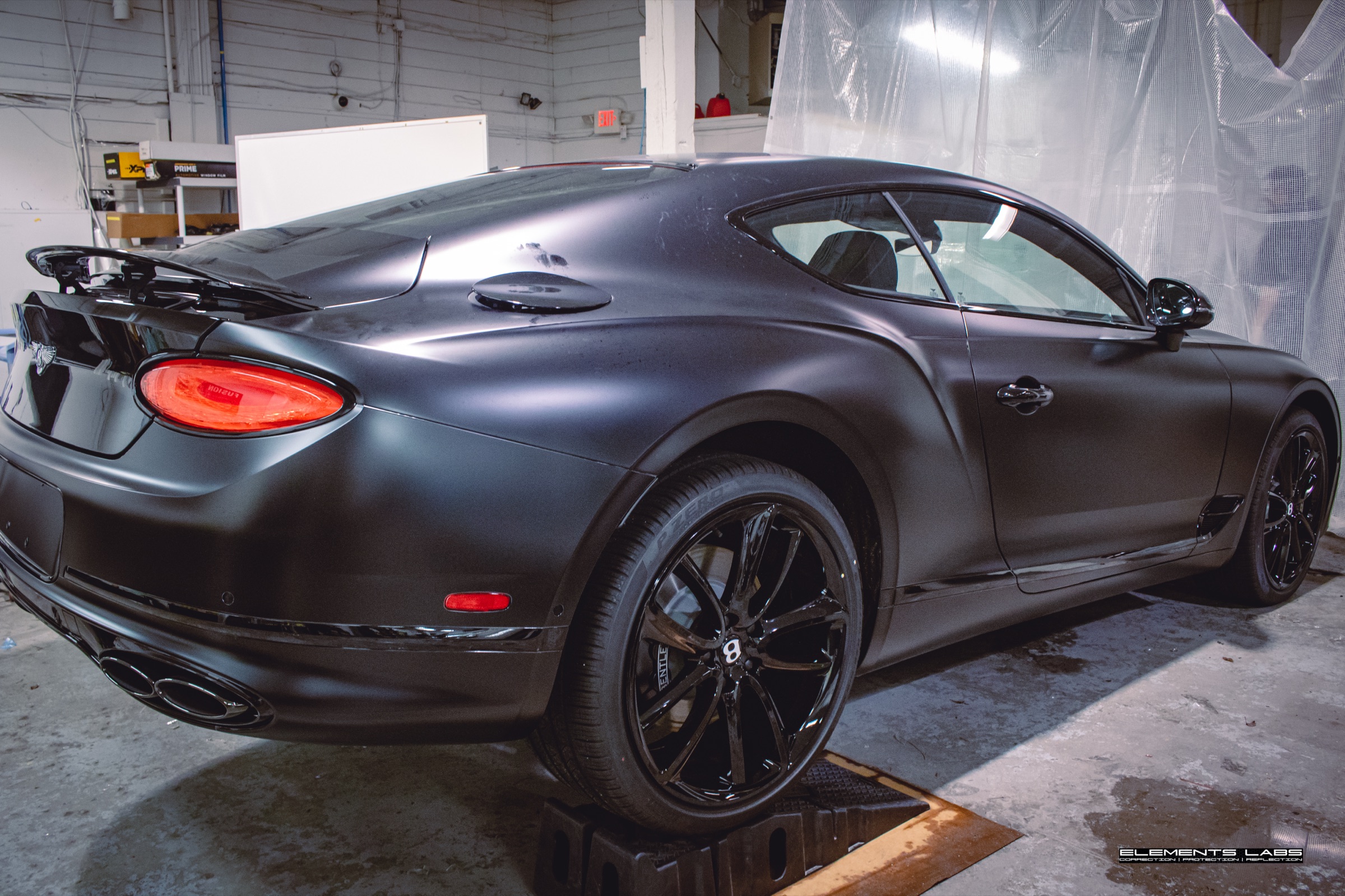 Bentley Continental GT with matte/satin PPF finish at Elements Labs