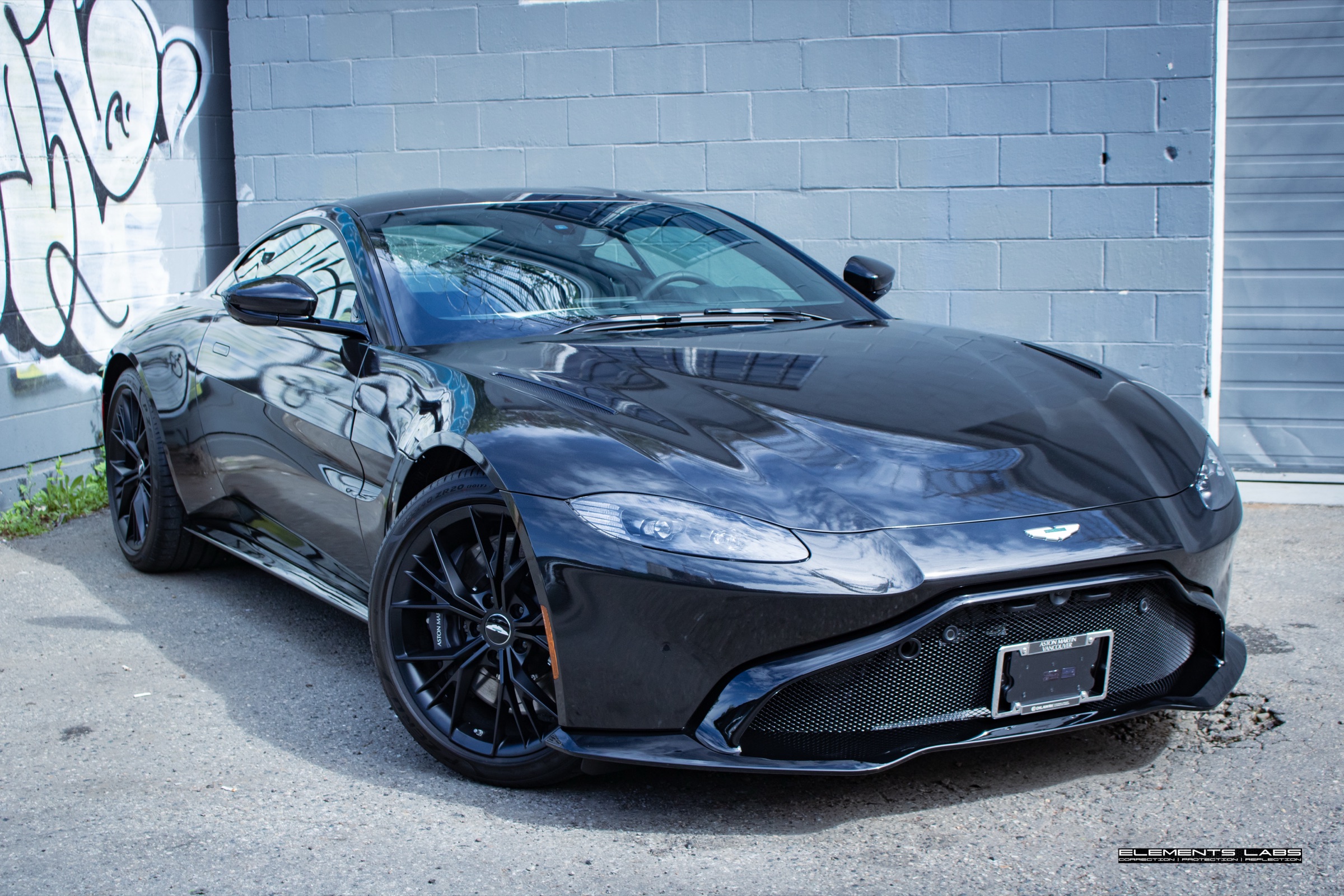 2022 Aston Martin Vantage Coupe V8 full PPF project at Elements Labs