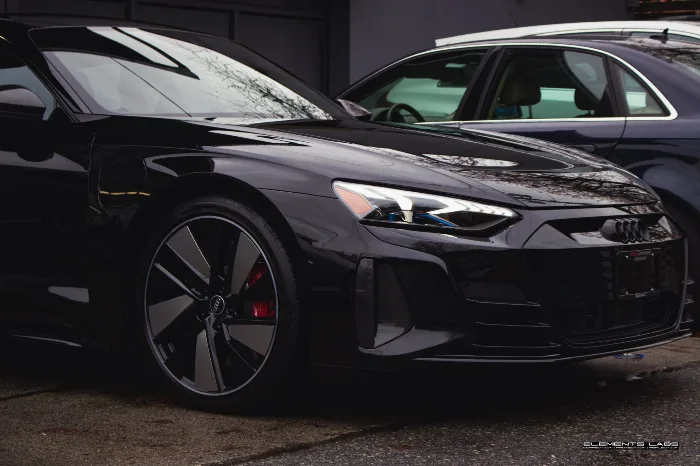 2025 Audi e-tron GT Ceramic Pro Ultimate ION and front bumper PPF project at Elements Labs