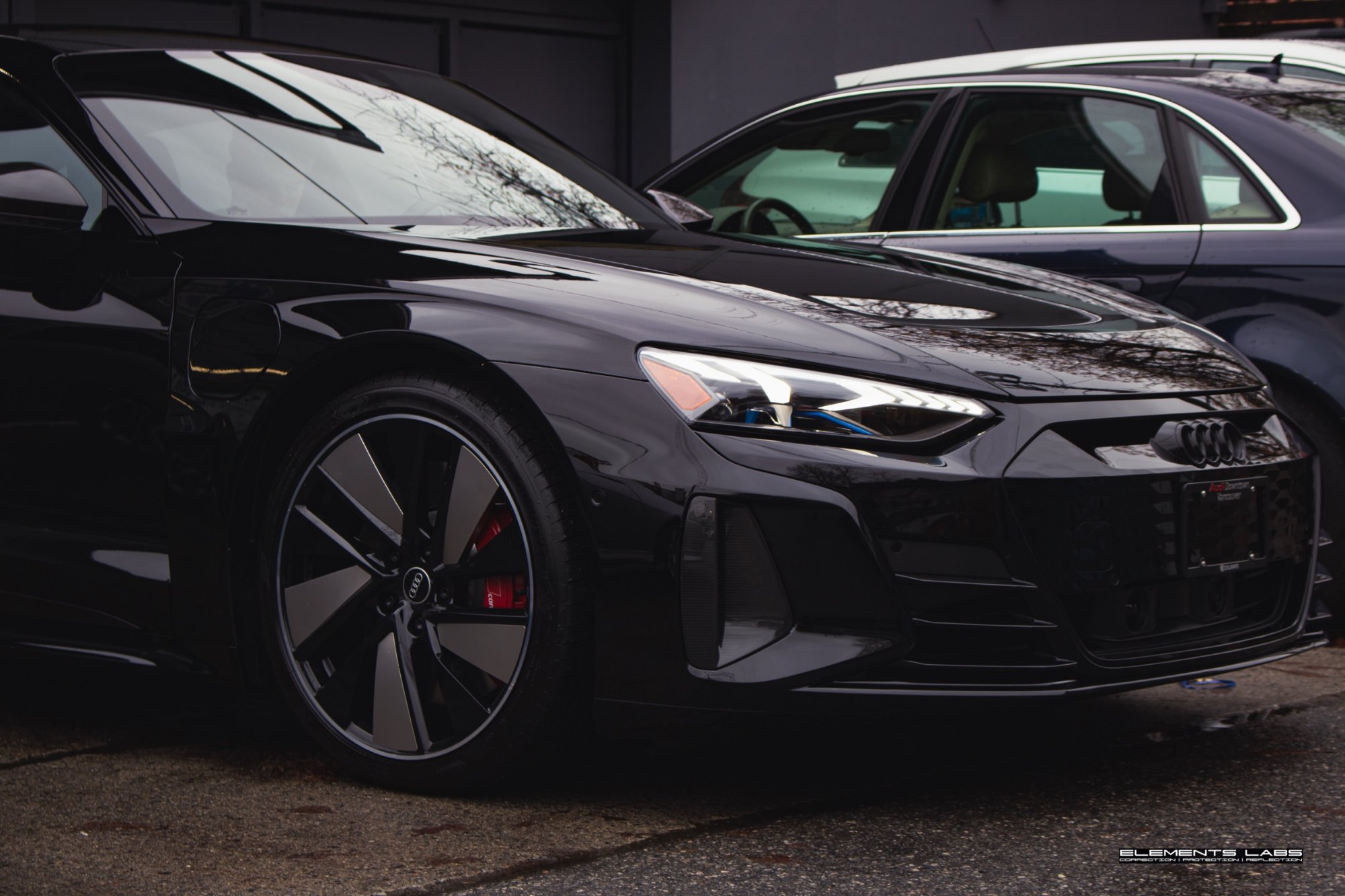 2025 Audi e-tron GT Ceramic Pro Ultimate ION and front bumper PPF project at Elements Labs