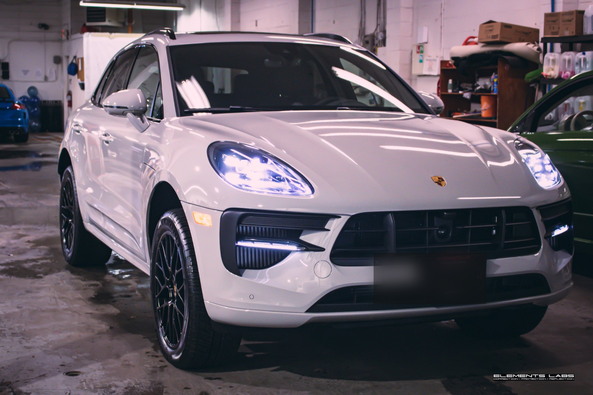2024 Porsche Macan GTS front-end PPF and Ceramic Coating Bronze project at Elements Labs Vancouver
