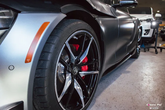 Toyota Supra Ceramic Pro for Matte Paint project at Elements Labs Vancouver