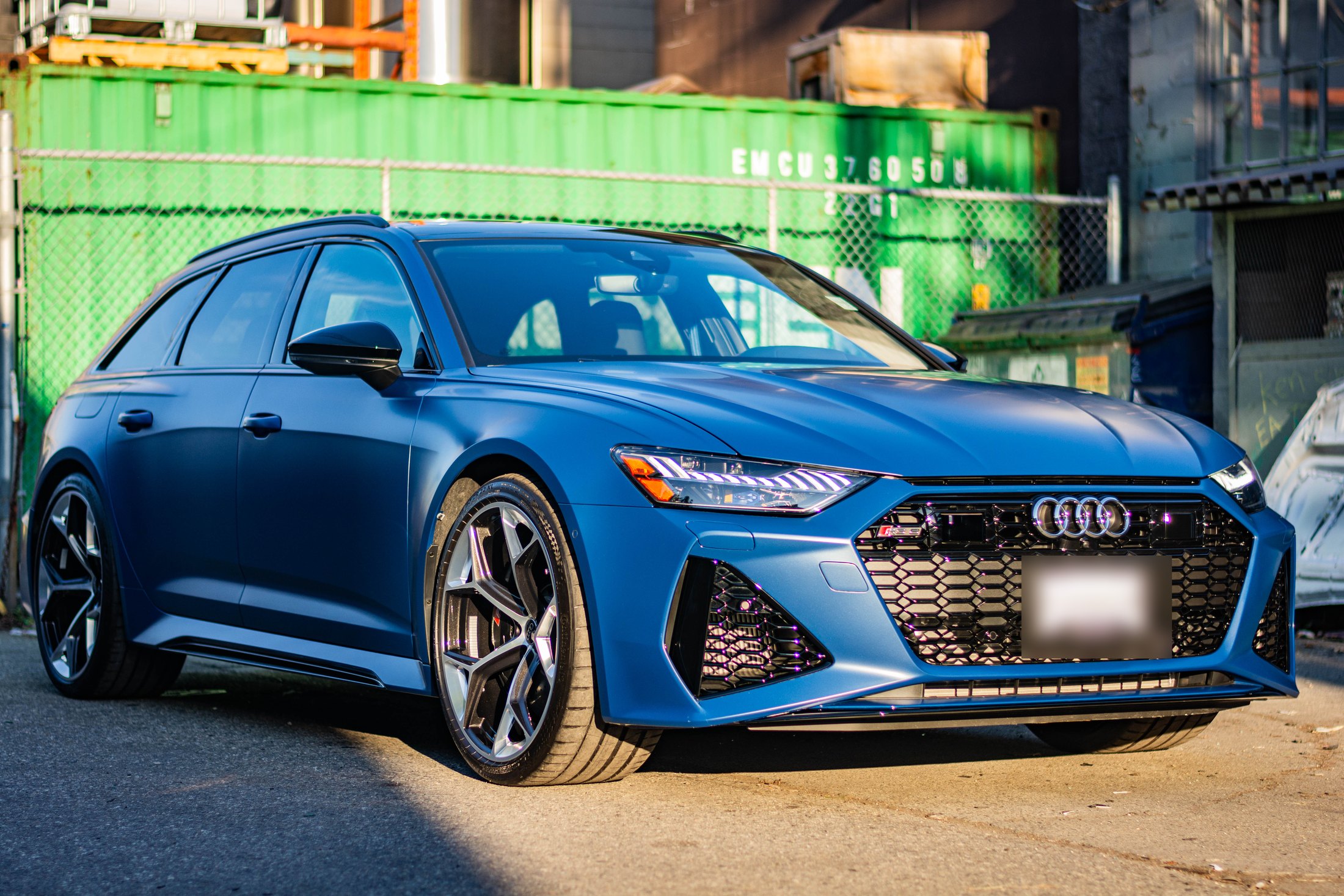 2022 Audi RS 6 Avant satin PPF project at Elements Labs Vancouver